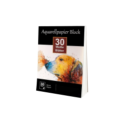 Aquarellblock - 30 Blatt -...